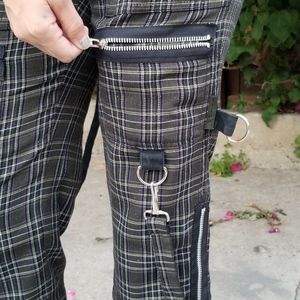 TRIPP olive green capris with suspenders - bondage